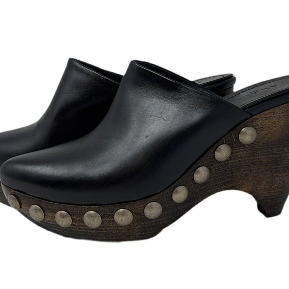 ALAIA Black Leather Clogs - Picture 2 of 4